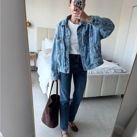 Oversized denim jacket - Picture 2 of 2